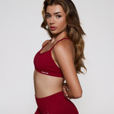 Podprsenka Contour s překříženými zády - Cherry