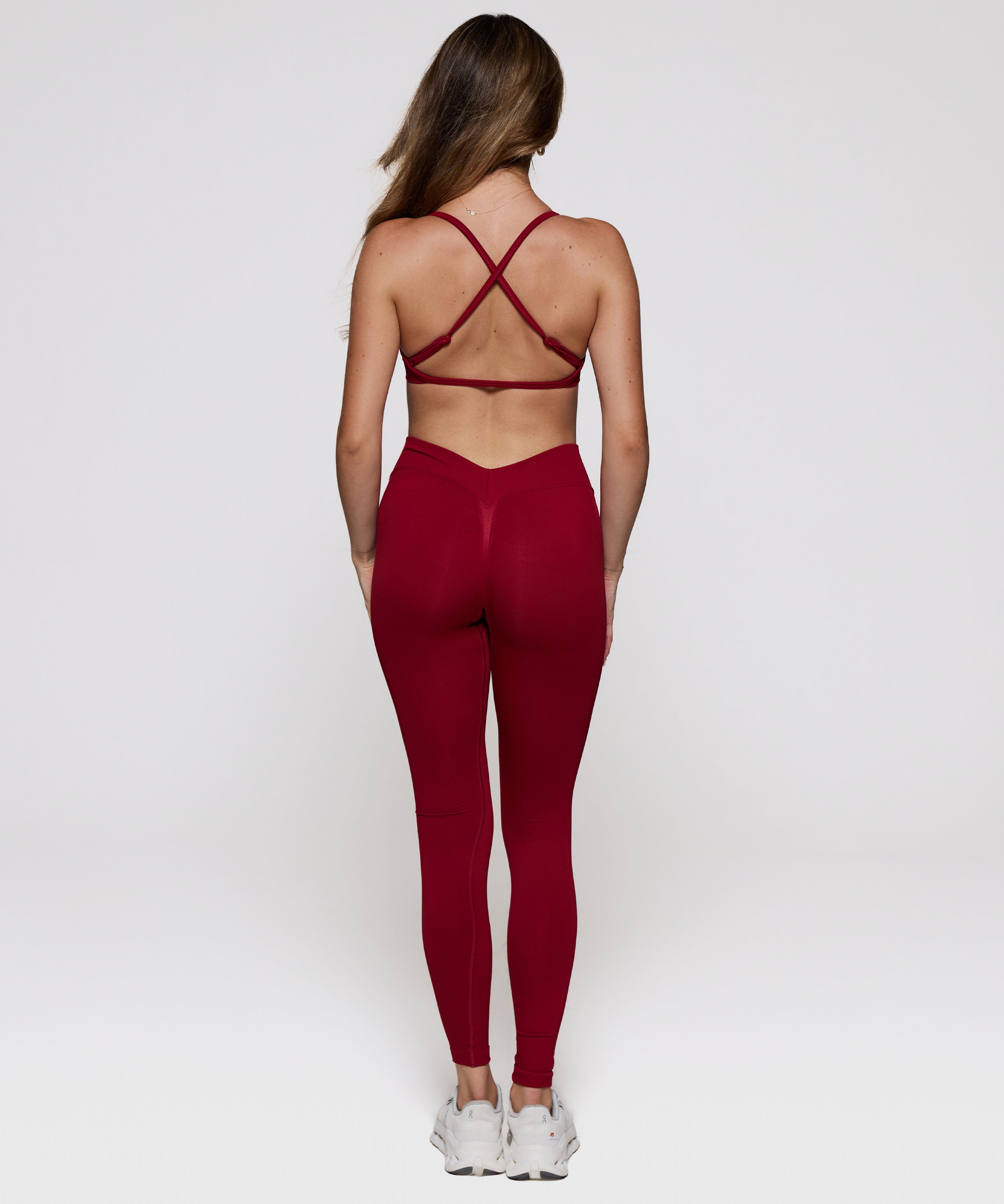 Contour Leggings - Cherry